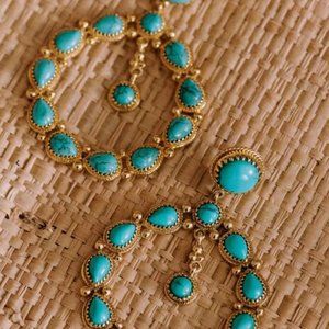 Sezane Taylor Earrings - Turquoise